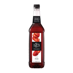 1883 Strawberry PET Syrup 1 ltr. 6/ct.