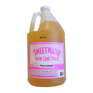 Sweetwater Snow Cone Pina Colada Syrup 1 gal. 4/ct.