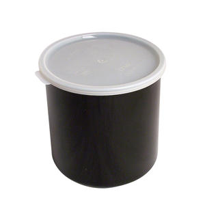 Crock with Lid Black 2.7 qt 1/ea.