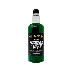 Barista 22 Green Apple Syrup 750 ml. 12/ct.