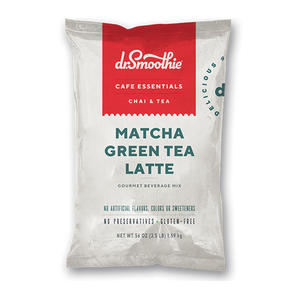 Dr. Smoothie Cafe Essentials Gourmet Beverage Mix Matcha Green Tea Latte 3.5 lb. 5/ct.