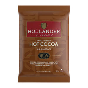 Hollander Barista Premium Dutched Hot Cocoa Powder 2.5 lb. 10/ct.