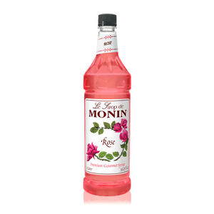 Monin Rose PET Syrup 1 ltr. 4/ct.