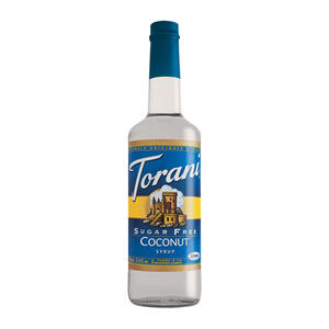 Torani Coconut Syrup Sugar Free PET 750 ml. 4/ct.