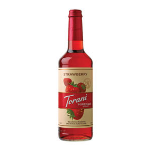Torani Puremade Strawberry Syrup 750 ml. 4/ct.
