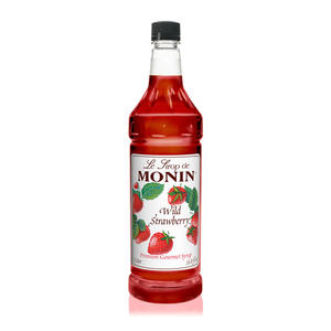 Monin Wild Strawberry PET Syrup 1 ltr. 4/ct.