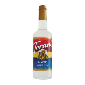 Torani Almond (Orgeat) Syrup 750 ml. 12/ct.