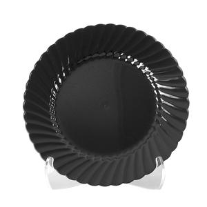 Classicware Plate Black 7 1/2" 10/18/ct.
