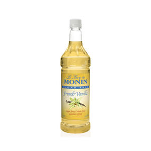 Monin French Vanilla Syrup Sugar Free PET 1 ltr. 4/ct.