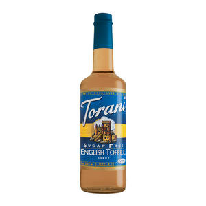 Torani English Toffee Syrup Sugar Free 750 ml. 12/ct.