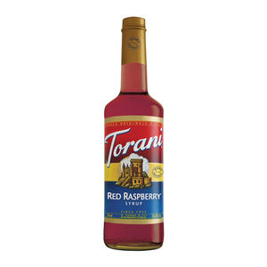 Torani Red Raspberry Dairy Friendly Syrup 750 ml. 12/ct.