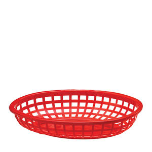 Classic Oval Basket Red 9 3/8" 3/12/ct.