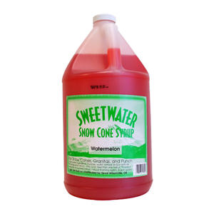 Sweetwater Snow Cone Watermelon Syrup 1 gal. 4/ct.