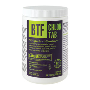 BTF Chlor-Tab Disinfectant-Sanitizer 1/ea.
