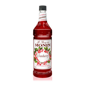 Monin Cranberry PET Syrup 1 ltr. 4/ct.