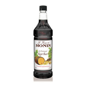 Monin Old Fashioned Root Beer PET Syrup 1 ltr. 4/ct.