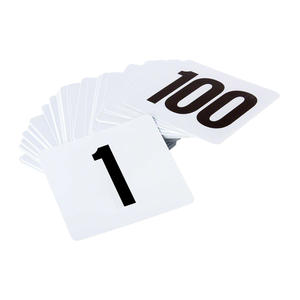 Number Cards 4" 1 Set/Case