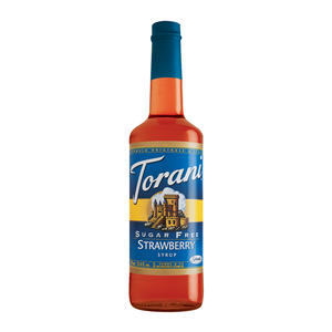 Torani Strawberry Syrup Sugar Free 750 ml. 12/ct.
