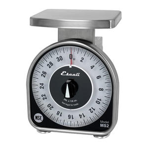 Escali Mechanical Dial Scale 2 lb x 0.25 oz 1/ea.