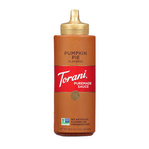 Torani Puremade Pumpkin Pie Sauce Squeeze Bottle 16.5 oz. 4/ct.