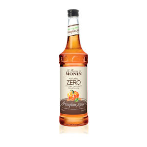 Monin Natural Zero Pumpkin Spice Syrup 750 ml. 6/ct.