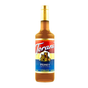 Torani Honey Sweetener PET Syrup 750 ml. 4/ct.