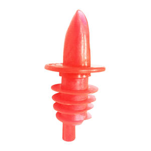Plastic Pourer Fluorescent Red 1 dz./Case