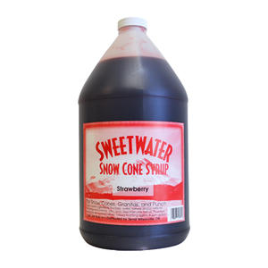 Sweetwater Snow Cone Strawberry Syrup 1 gal. 4/ct.