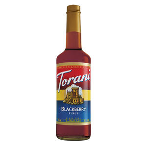 Torani Blackberry PET Syrup 750 ml. 4/ct.