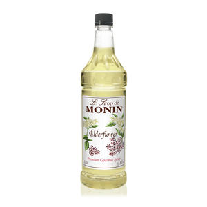 Monin Elderflower PET Syrup 1 ltr. 4/ct.