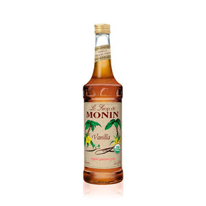 Monin Vanilla Syrup Organic 750 ml. 6/ct.