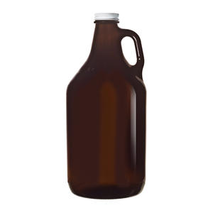 Growler with Lid Amber 64 oz 6/ct.