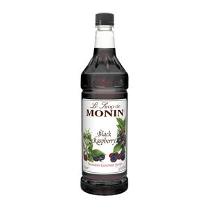 Monin Black Raspberry PET Syrup 1 ltr. 4/ct.
