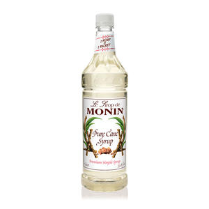 Monin Pure Cane PET Syrup 1 ltr. 4/ct.