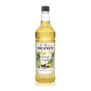 Monin French Vanilla PET Syrup 1 ltr. 4/ct.
