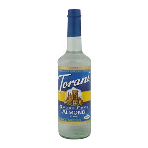 Torani Almond Syrup Sugar Free 750 ml. 12/ct.