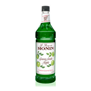 Monin Granny Smith Apple PET Syrup 1 ltr. 4/ct.