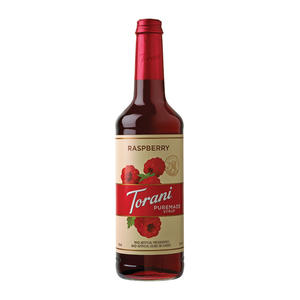 Torani Puremade Raspberry Syrup 750 ml. 4/ct.