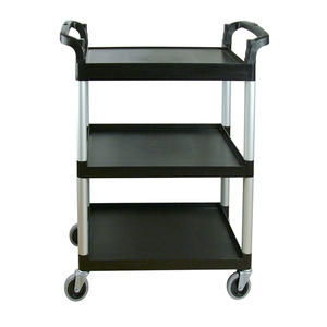 Cart with Casters Black 1/ea.