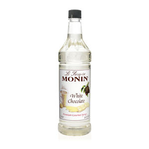 Monin White Chocolate PET Syrup 1 ltr. 4/ct.