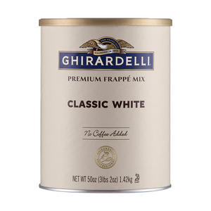 Ghirardelli Classic White Frappe Can 3 lb. 6/ct.