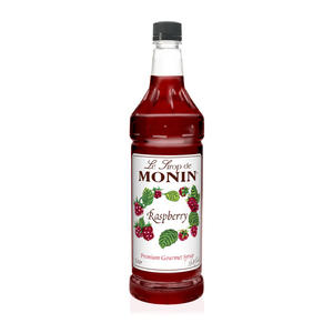 Monin Raspberry PET Syrup 1 ltr. 4/ct.