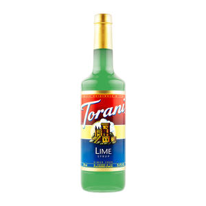 Torani Lime PET Syrup 750 ml. 4/ct.