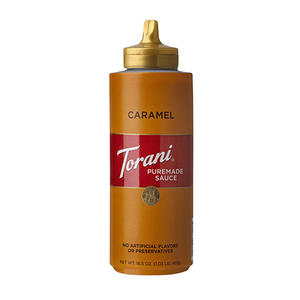 Torani Puremade Caramel Sauce Squeeze Bottle 16.5 oz. 4/ct.
