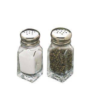 Square Salt and Pepper Shaker 2 oz 4/12/ct.