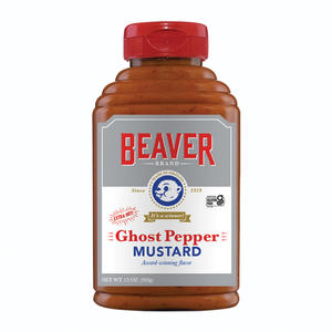 Beaver Extra Hot Ghost Pepper Mustard 13 oz. 6/ct.