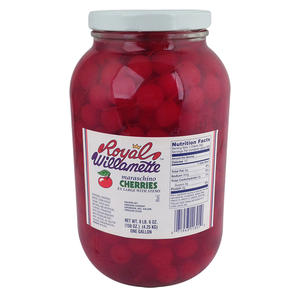 Royal Willamette Red Maraschino Cherry Extra Large with Stem 150 oz. 4/ct.