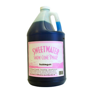 Sweetwater Snow Cone Bubblegum Syrup 1 gal. 4/ct.