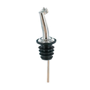 Tapered Pourer with Cap Chrome and Black 1 dz./Case