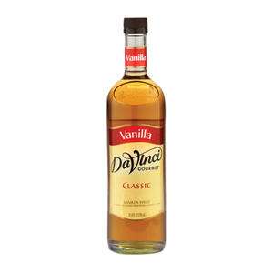 DaVinci Gourmet Classic Vanilla PET Syrup 750 ml. 4/ct.